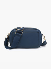 Sky Dual Zip Crossbody w/ Slip Pocket in Navy-Lemons and Limes Boutique