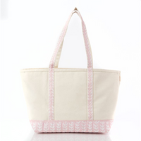 Pink Vine Large Tote