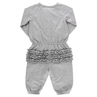 Heather Gray Full Length Romper--Lemons and Limes Boutique