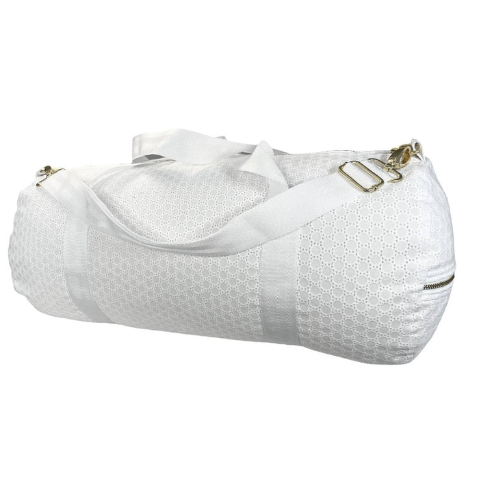 Eyelet Love You Weekend Duffel--Lemons and Limes Boutique