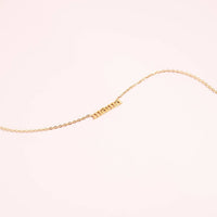 18K Gold PVD Stainless Steel Mama Charm Necklace