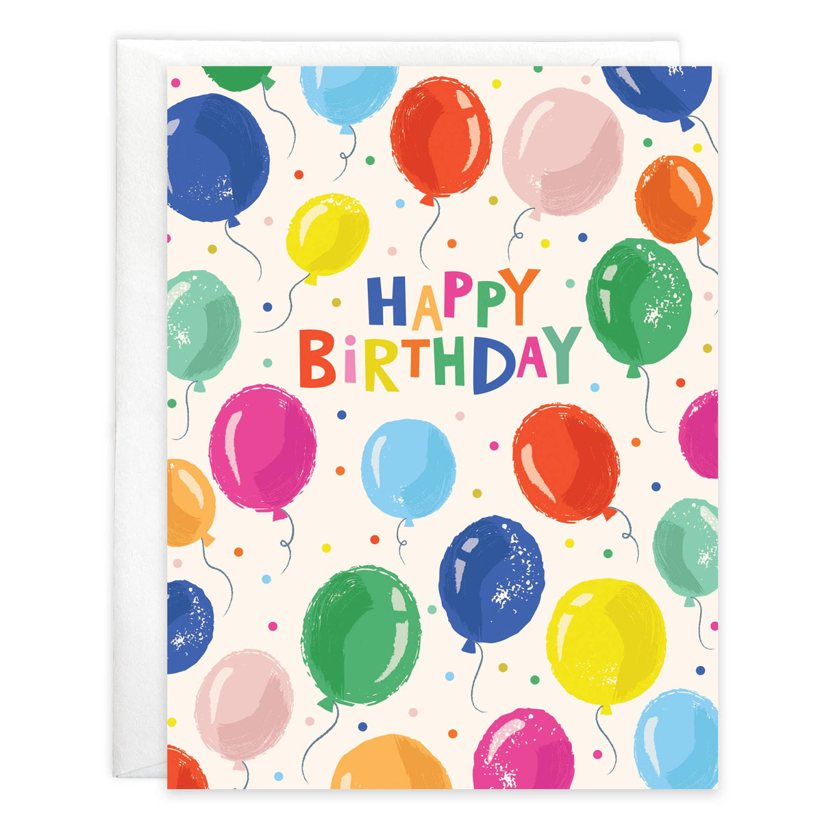 Birthday Greeting Card - Floating Balloons-Lemons and Limes Boutique