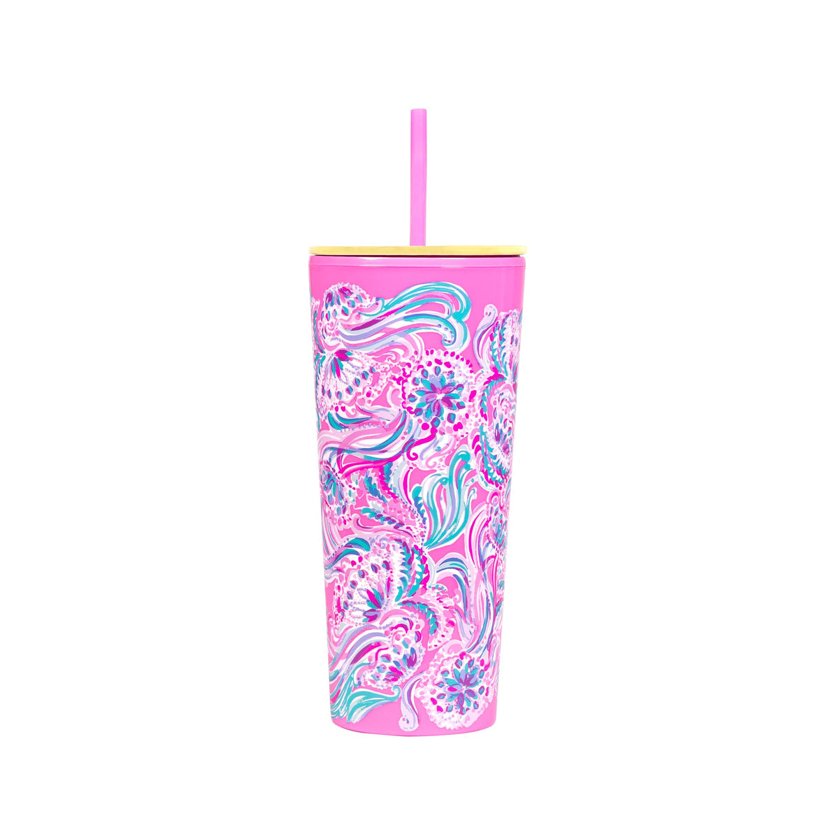 Tumbler with Straw in Don't Be Jelly by Lilly Pulitzer--Lemons and Limes Boutique