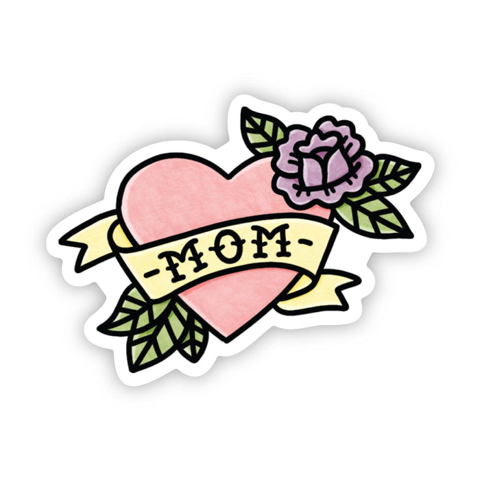 Mom tattoo heart sticker-Lemons and Limes Boutique