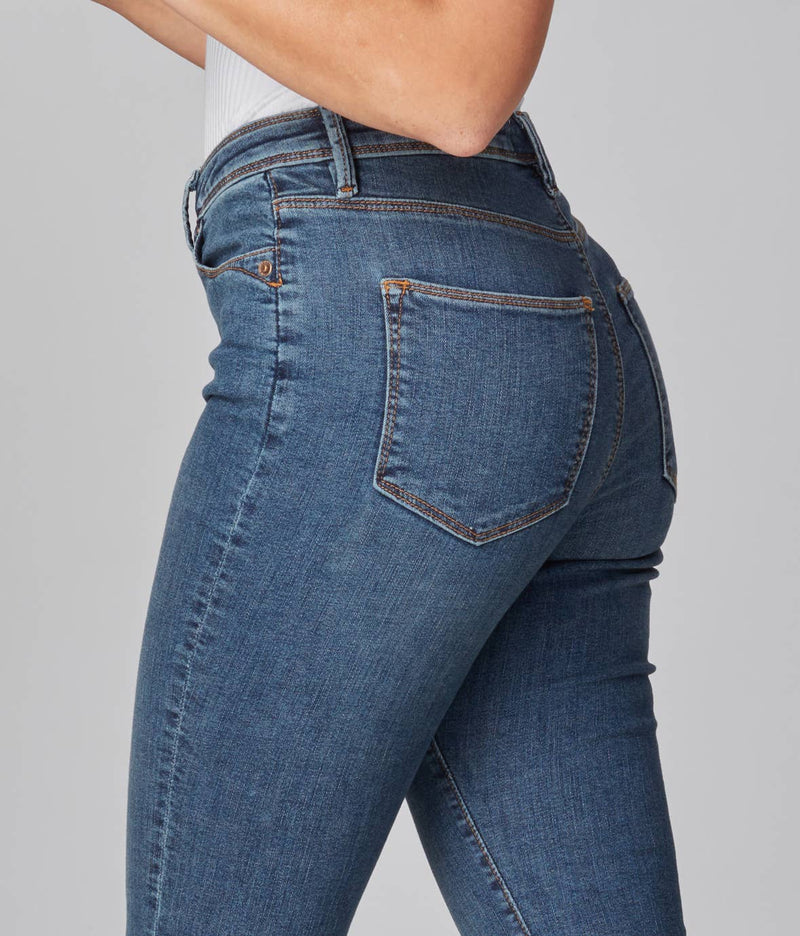 Kate High Rise Straight Jeans in Rugged Classic Blue--Lemons and Limes Boutique