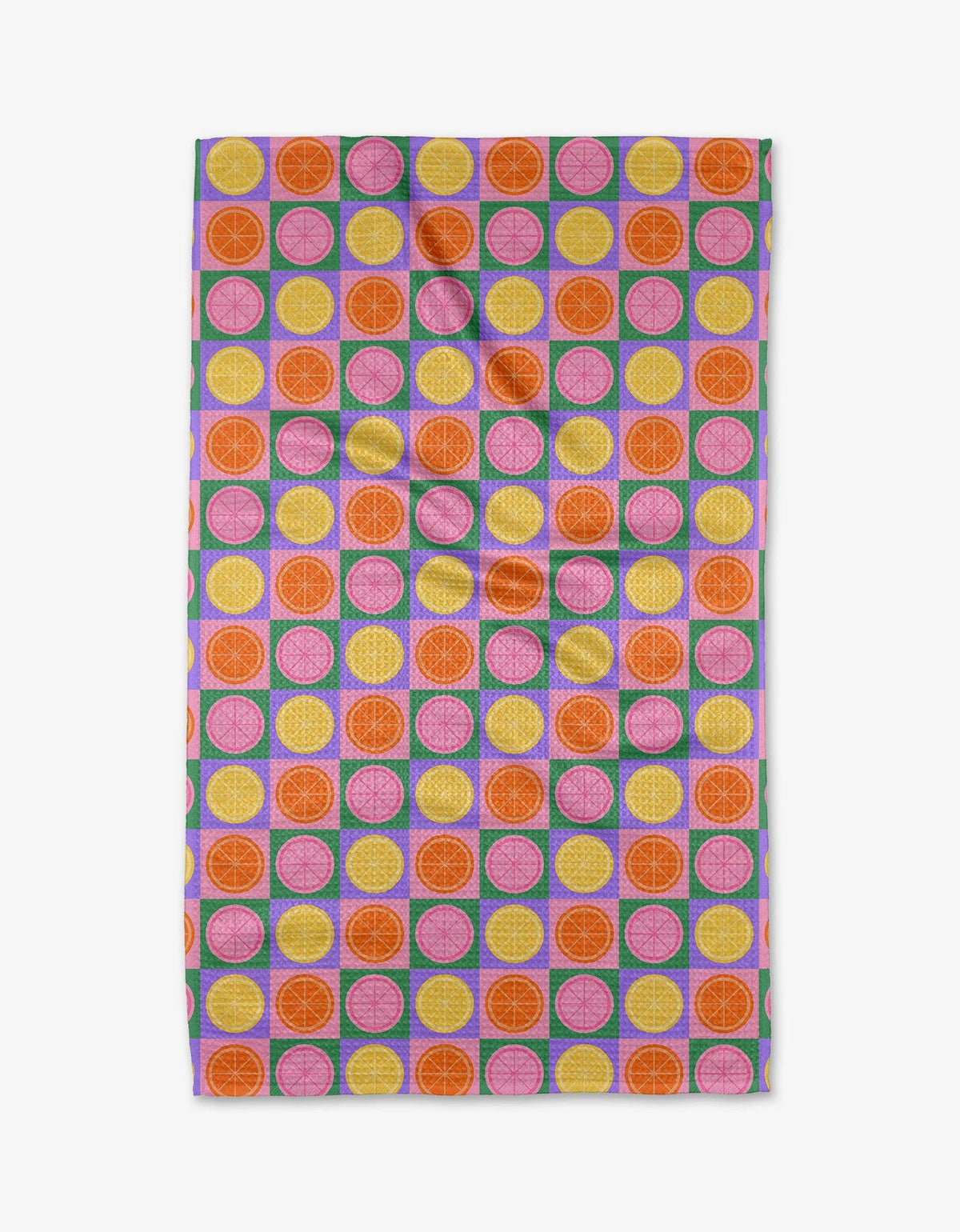 Summer Lemons Tea Towel by Geometry-Lemons and Limes Boutique