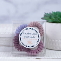Medium Chenille Lauren Lane Hair Coil Set in 4 Color Sets-Hair Accessories-Lemons and Limes Boutique
