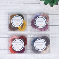 Medium Chenille Lauren Lane Hair Coil Set in 4 Color Sets-Hair Accessories-Lemons and Limes Boutique