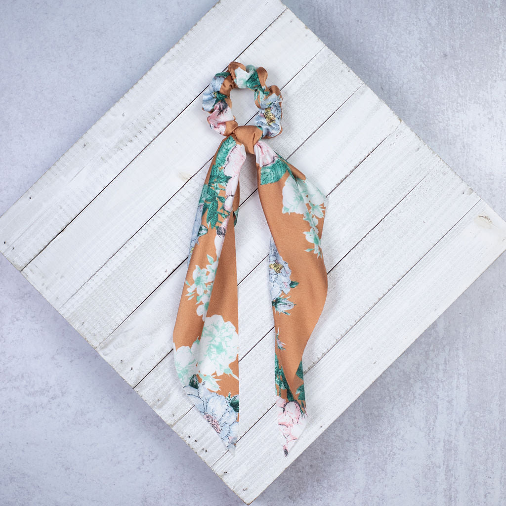 Boho Floral Hair Scarf-Hair Accessories-Harvest-Lemons and Limes Boutique