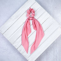 Solid Satin Hair Scarf: 10 Colors Available-Hair Accessories-Pink-Lemons and Limes Boutique