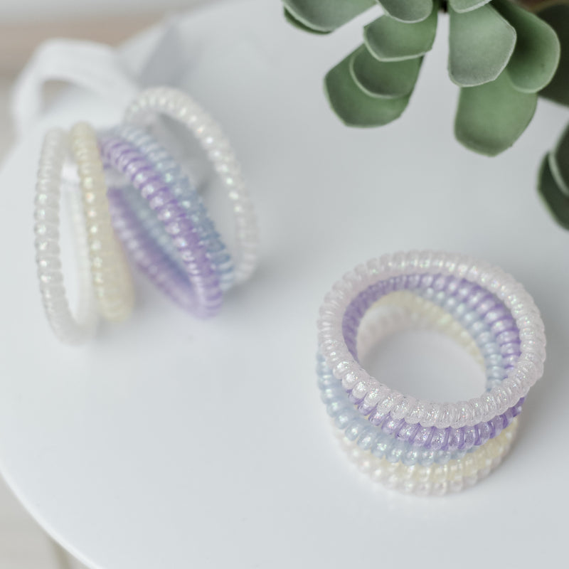 Skinny Lauren Lane Hair Coil Set in Unicorn-Hair Accessories-Lemons and Limes Boutique