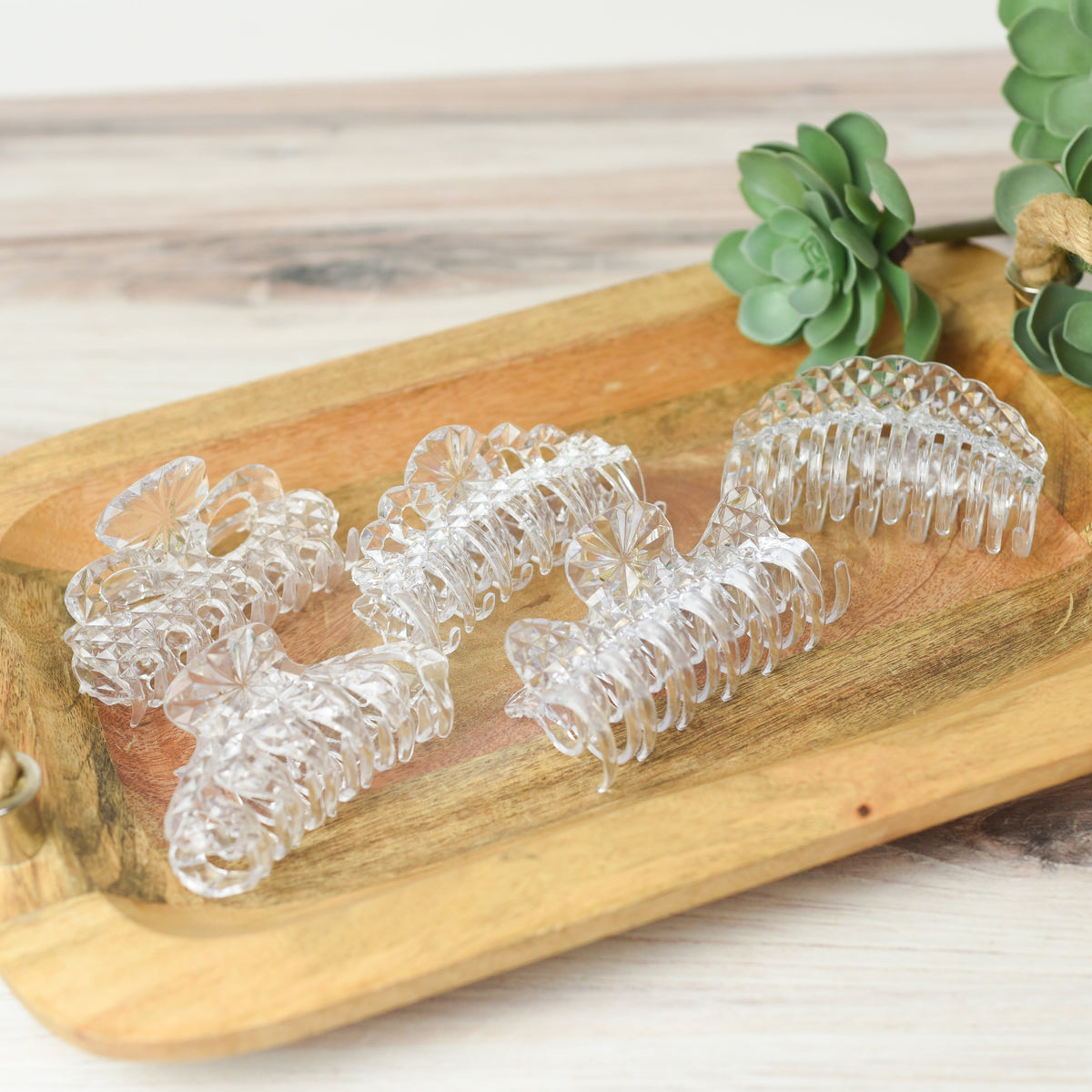 Crystal Hair Clip-Victoria-Lemons and Limes Boutique