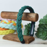 Brandy Braided Headband-Emerald Green-Lemons and Limes Boutique