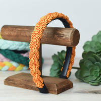 Brandy Braided Headband-Harvest Orange--Lemons and Limes Boutique