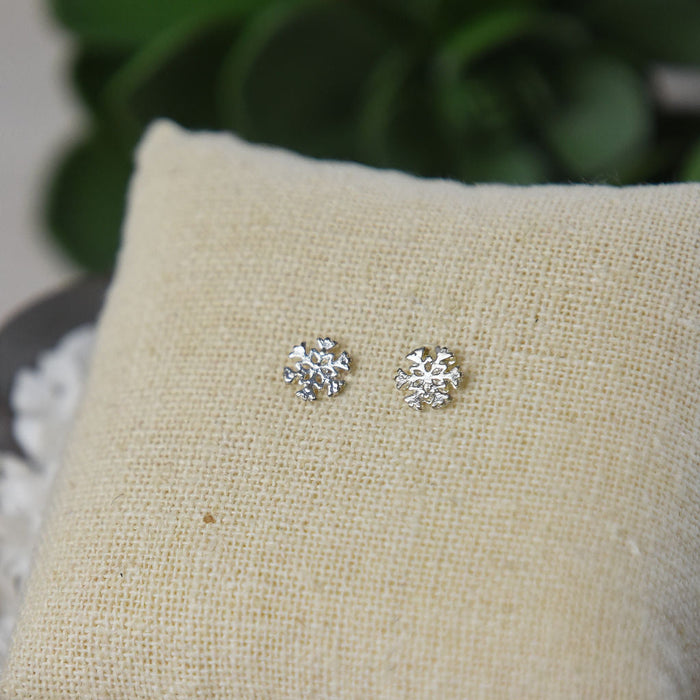 Snowflake Stud Earrings-Earrings-Lemons and Limes Boutique