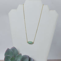 Ava Stone Pendant Necklace-Necklace-Lemons and Limes Boutique