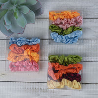 Skinny Satin Hair Scrunch Set (Sets of 10 boxes)-Hair Accessories-Lemons and Limes Boutique