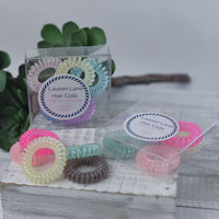 Medium Lauren Lane Hair Coil Set in Translucent-Hair Accessories-Lemons and Limes Boutique