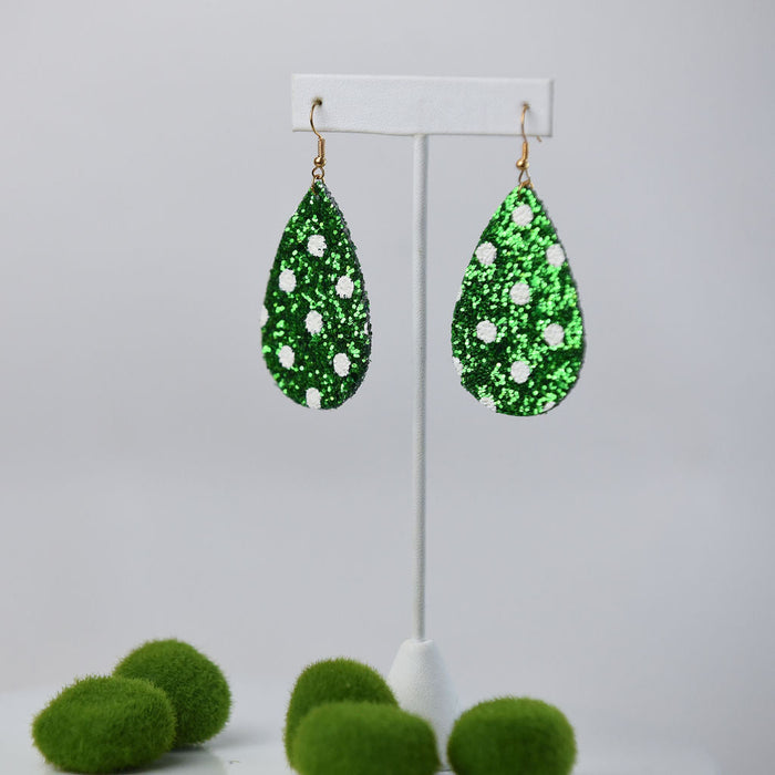 Renee Glitter Teardrop Earrings-Lemons and Limes Boutique
