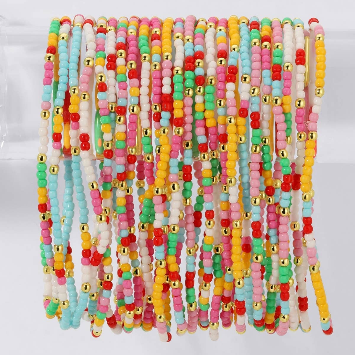 Stretch Seed Bead Bracelets in Assorted Colors