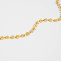 18K Gold PVD Stainless Steel Sunburst Chain Necklace-Lemons and Limes Boutique
