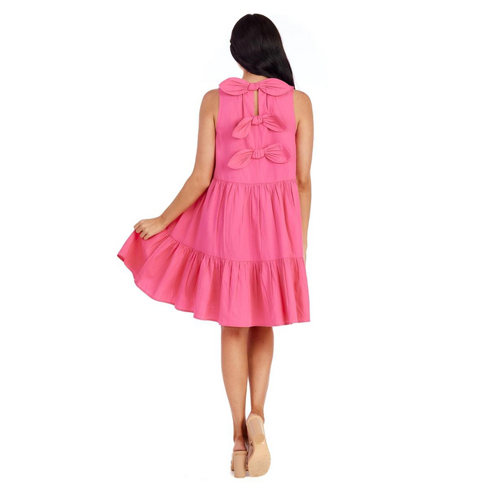 Pink Becker Bow Dress--Lemons and Limes Boutique