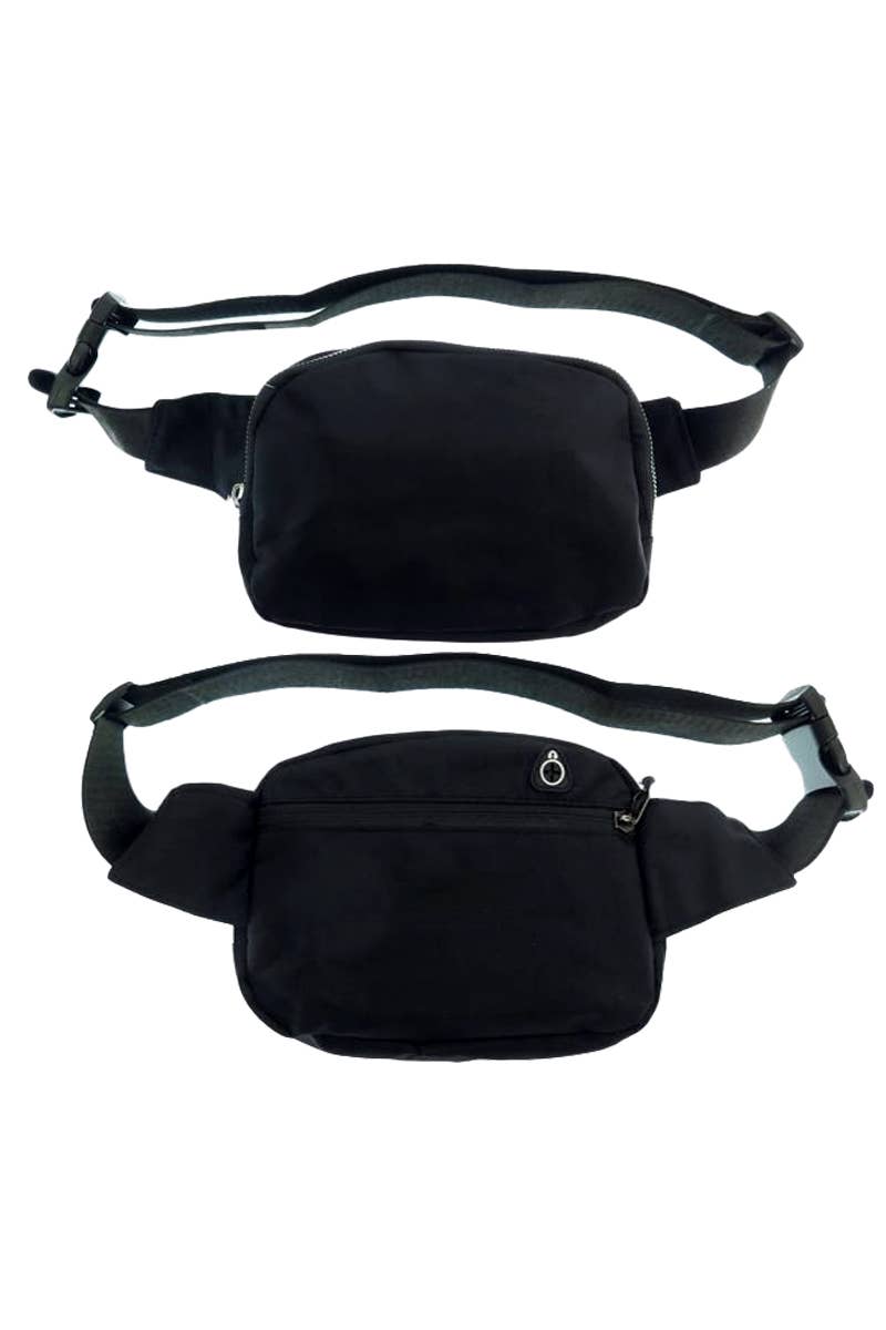 Round Matte Solid Waist Belt Fanny Pack-Lemons and Limes Boutique