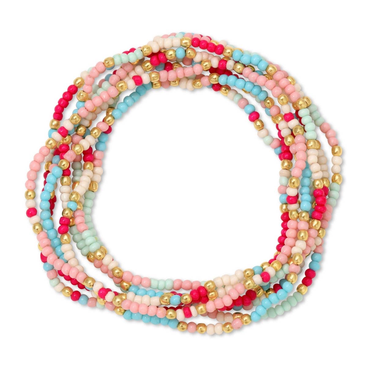 Stretch Seed Bead Bracelets in Assorted Colors