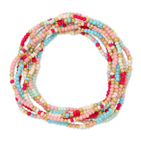 Stretch Seed Bead Bracelets in Assorted Colors