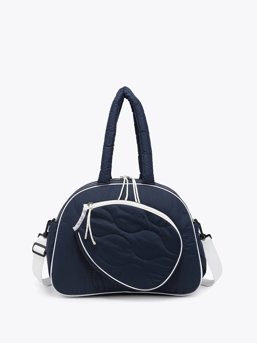Banks Pickleball Two-Tone Duffle Bag in Navy/White-Navy/White-Lemons and Limes Boutique