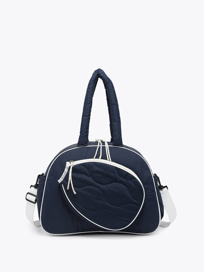Banks Pickleball Two-Tone Duffle Bag in Navy/White-Navy/White-Lemons and Limes Boutique