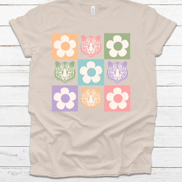 Flower Power Tiger Tee--Lemons and Limes Boutique