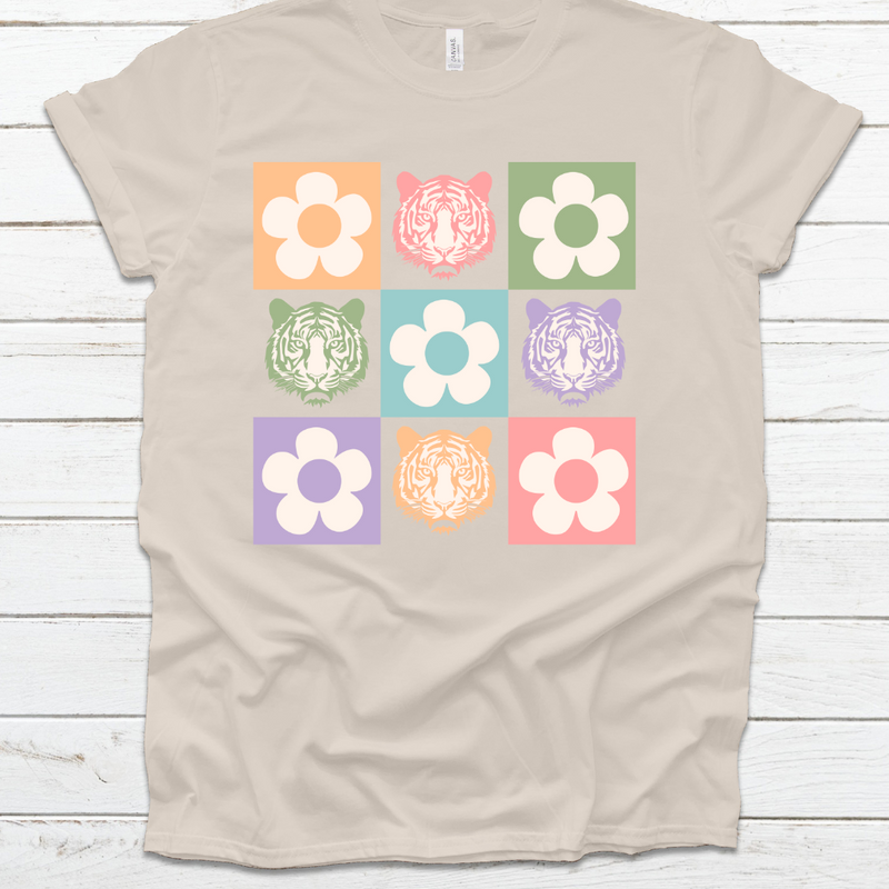 Flower Power Tiger Tee--Lemons and Limes Boutique
