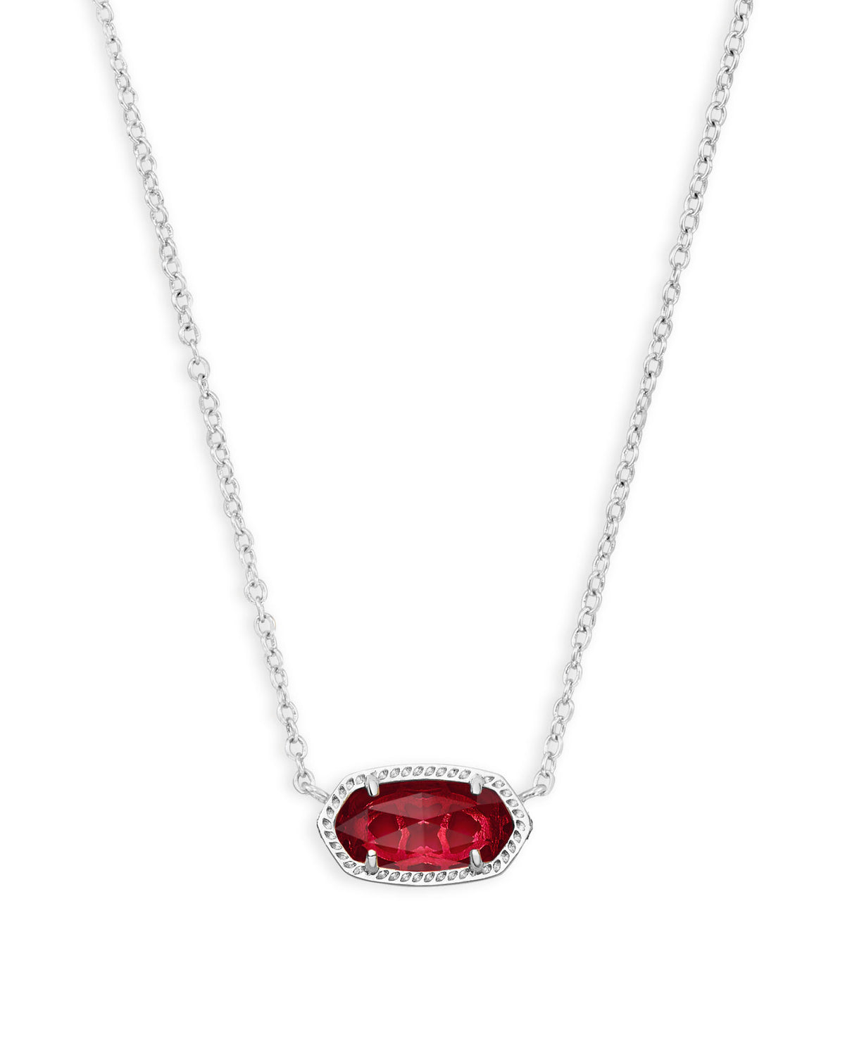 Elisa Necklace in Rhodium Clear Berry by Kendra Scott-Lemons and Limes Boutique