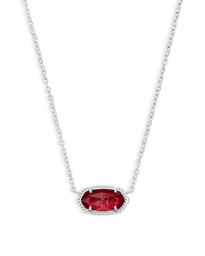 Elisa Necklace in Rhodium Clear Berry by Kendra Scott-Lemons and Limes Boutique