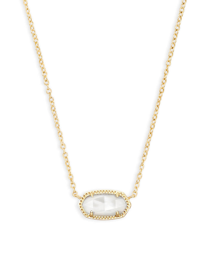 Elisa 20" Gold Pendant Necklace in Ivory Mother of Pearl by Kendra Scott-Lemons and Limes Boutique