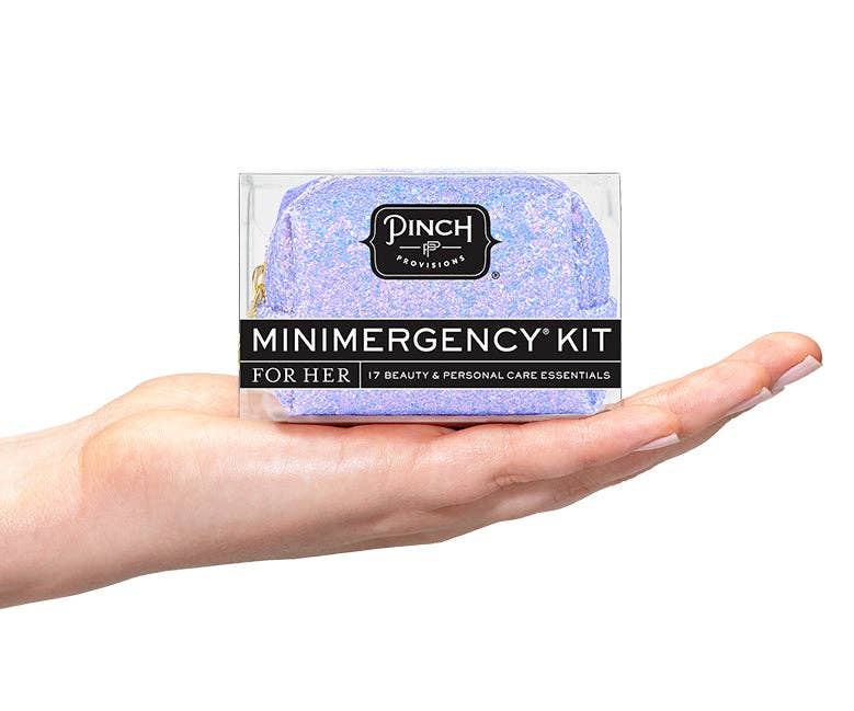 Periwinkle Glitter Minimergency Kit by Pinch Provisions--Lemons and Limes Boutique