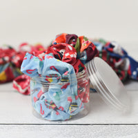 Holiday Hair Accessory Jars-3 Assorted Holiday Hair Scrunches-Lemons and Limes Boutique