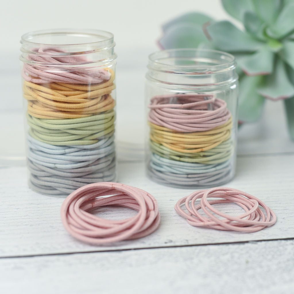 Harper Hair Tie Jars-Skinny-Pastel-Lemons and Limes Boutique