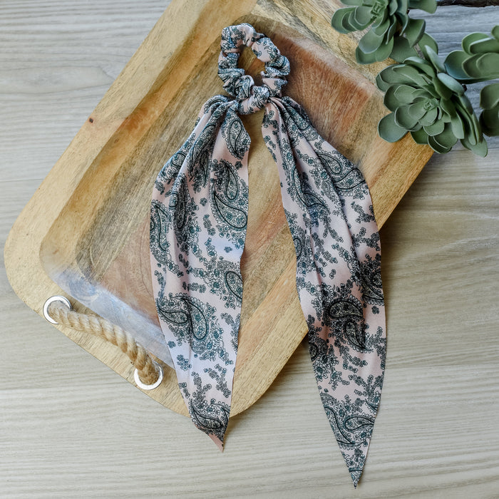 Pink Paisley Hair Scarf-Lemons and Limes Boutique