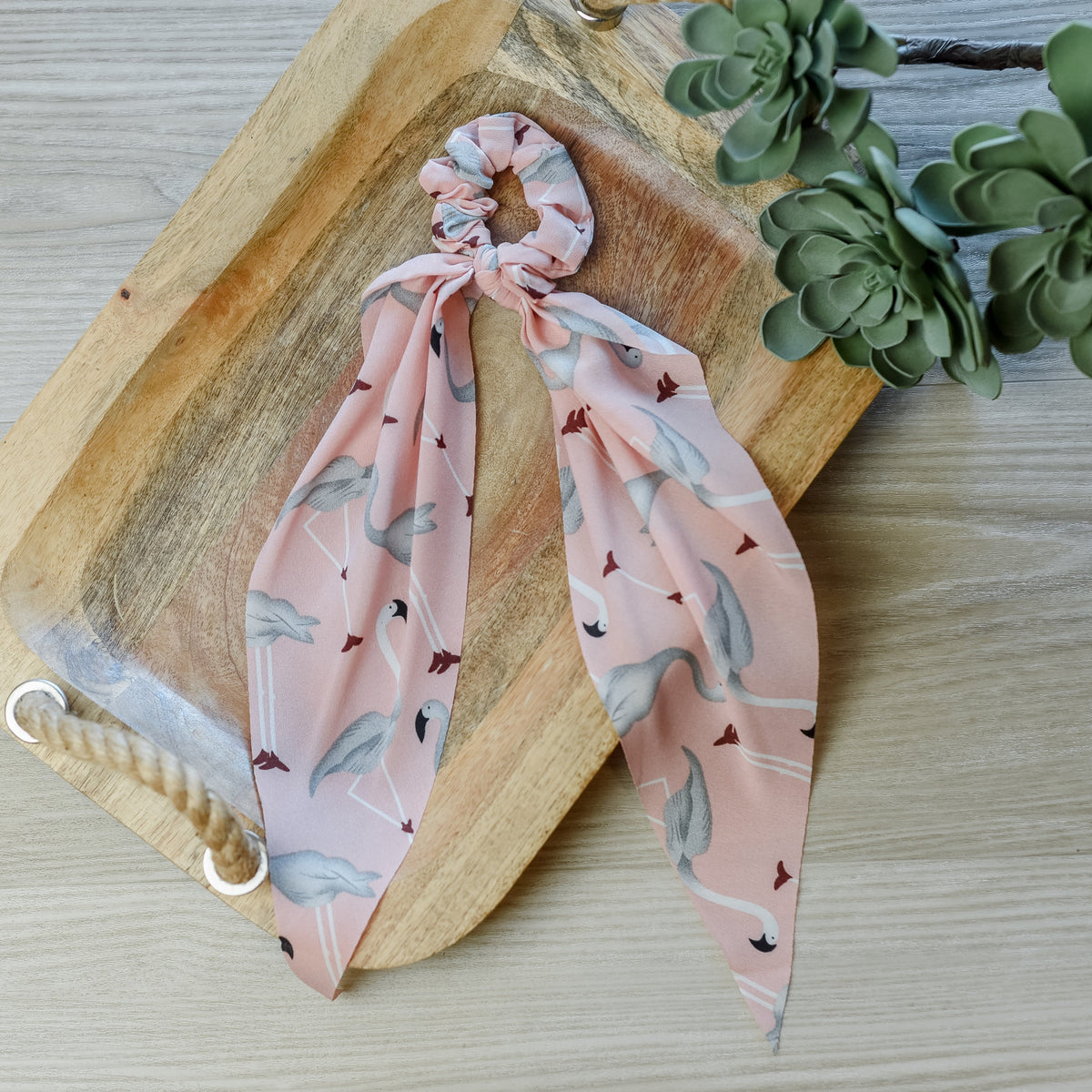 Pink Flamingo Hair Scarf--Lemons and Limes Boutique