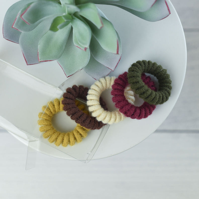 Medium Chenille Lauren Lane Hair Coil Set in Pastel or Harvest--Lemons and Limes Boutique