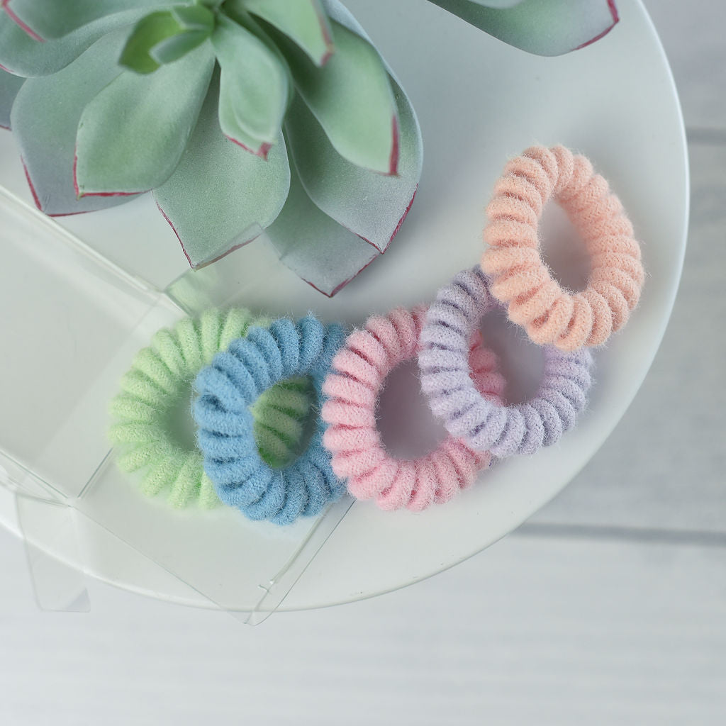 Medium Chenille Lauren Lane Hair Coil Set in Pastel or Harvest--Lemons and Limes Boutique