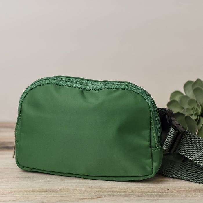 Allie Nylon Sling Bag-Kelly Green-Lemons and Limes Boutique
