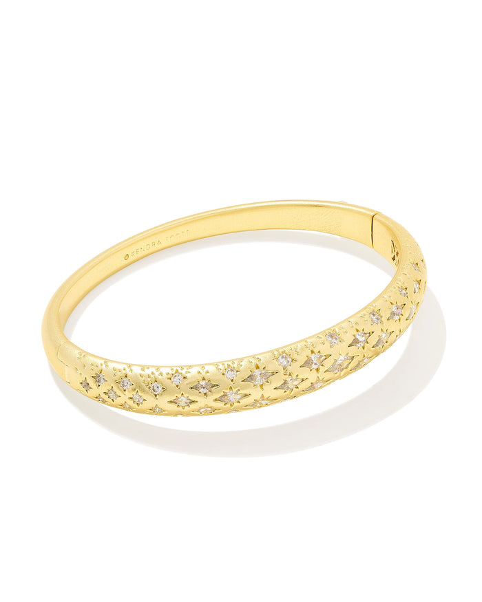 Holland Bangle Bracelet in Gold White Crystal by Kendra Scott--Lemons and Limes Boutique