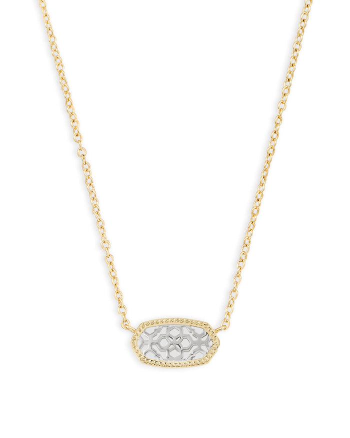 Elisa Short Pendant Necklace in Gold Rhodium Filigree Metal by Kendra Scott--Lemons and Limes Boutique