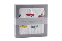 Vintage Muscle Cars and Motorcycles Newcastle Blanket--Lemons and Limes Boutique