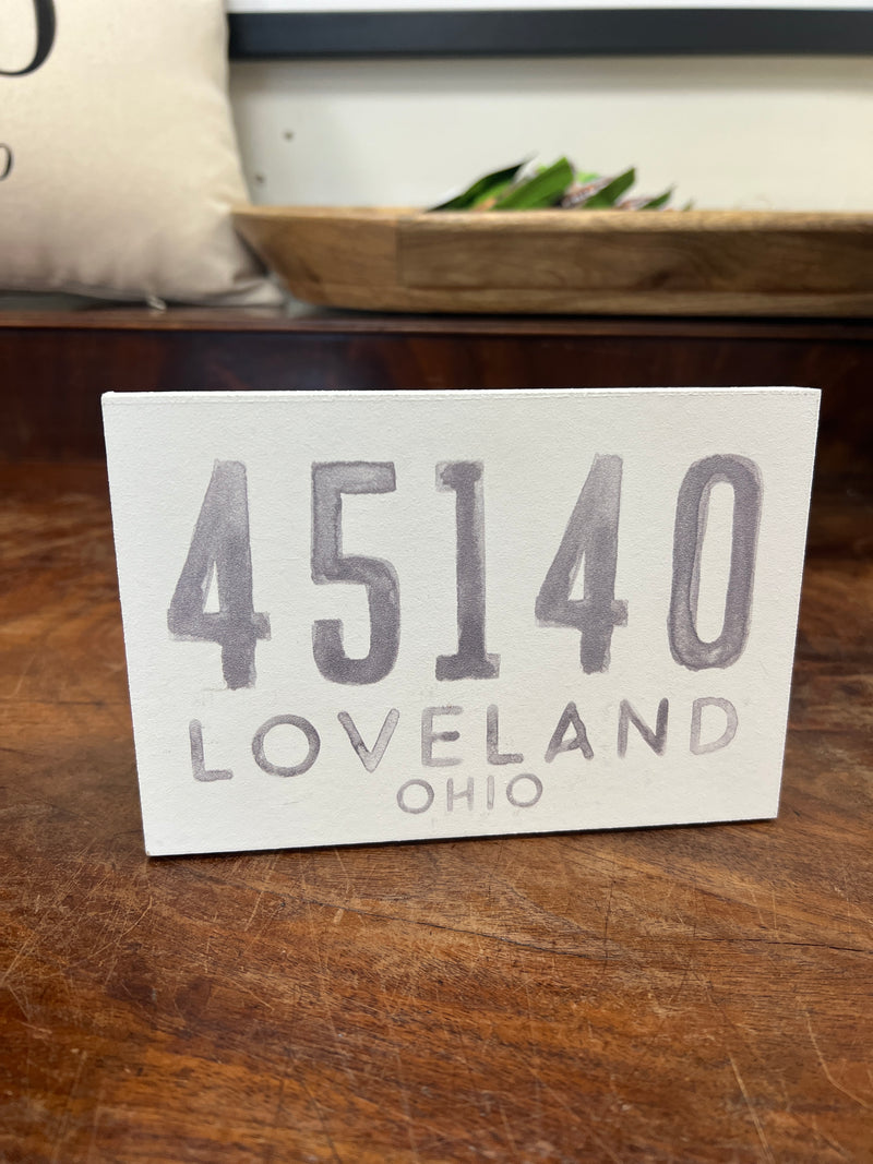 45140 Wooden Sign in Washed Grey--Lemons and Limes Boutique