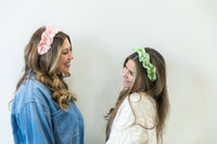 Ruffle Headband in Green--Lemons and Limes Boutique