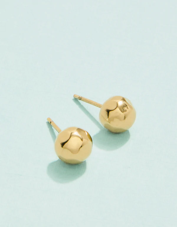 Ball Stud Earrings 7mm in Gold Spartina-Lemons and Limes Boutique